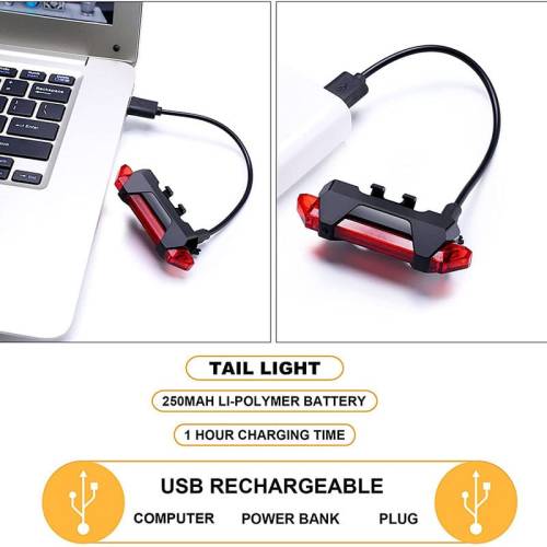 Bisiklet Usb Arka Stop Işık - 7