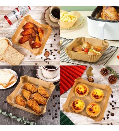 Büyük Boy Air Fryer Fritöz Pişirme Kağıdı 20 Adet - 3